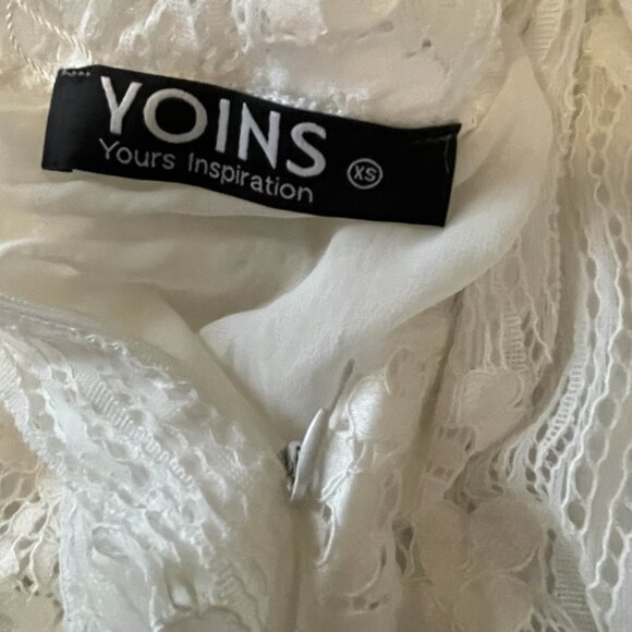 YOINS White Sleeveless V-Neck Sundress - Picture 8 of 9